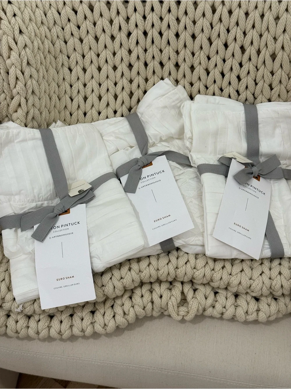 Mariella Cotton Pintuck Euro Shams